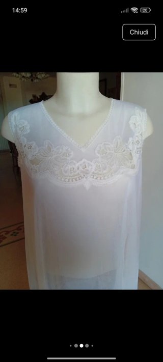 Vestaglia e sottoveste vintage anni 70