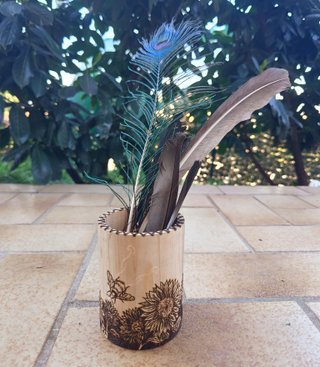 Portapenne - Girasoli e Api Lunari