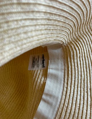 Gorro de playa beige