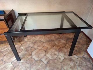 Tavolo Babini vetro temperato allungabile