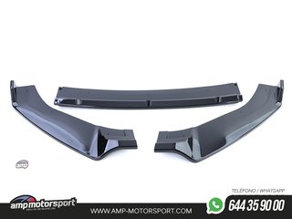 SPOILER DELANTERO PARA VW GOLF 7 2012-2020 NEGRO BRILLO
