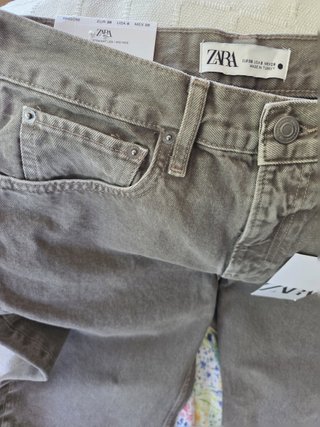 Zara Vaqueros Rectos Mujer Talle Medio Talla...