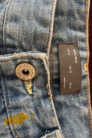 Jeans Zara strappati e colorati Tg.44