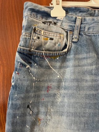 Jeans Zara strappati e colorati Tg.44