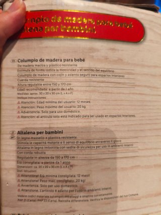 Columpio de bebé madera nuevo Playtive