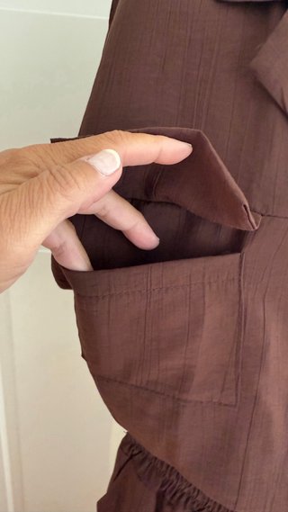 Conjunto marrón pantalón y cazadora