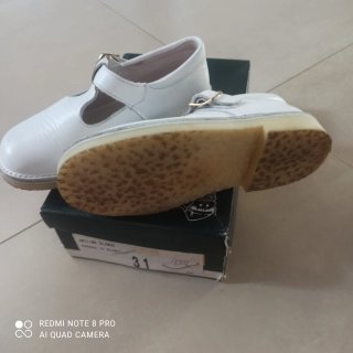 Zapatos Pepitos Piel Blanco Niño Talla 31