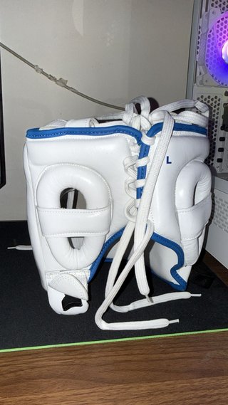 Casco Boxeo Tape & Wrap Talla L Blanco