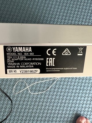 Yamaha Restio ISX-80 Sistema Sonido Inalambrico