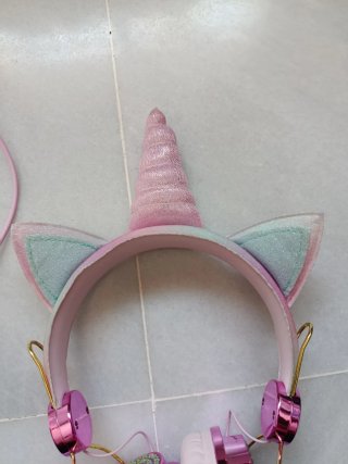 Auriculares Unicornio Rosa con Orejas