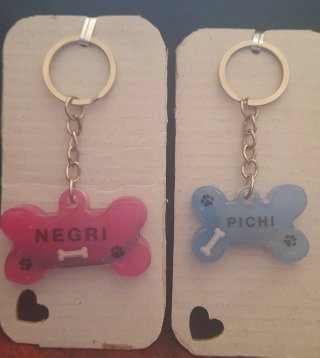 Placa Personalizada para Mascota Hueso Rosa