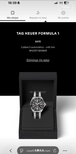 TAG Heuer Formula 1 Calibre 5 Automático 43mm