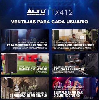 Altavoz Alto TX412 Autoamplificado 700W 12