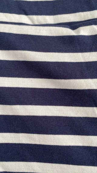 Camiseta manga larga rayas azules y blancas M