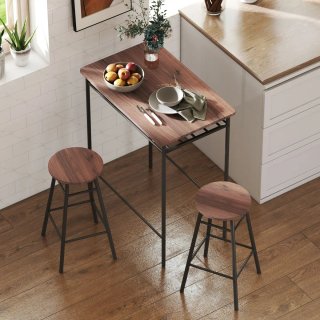 Mesa Alta Cocina + 2 Taburetes Industrial