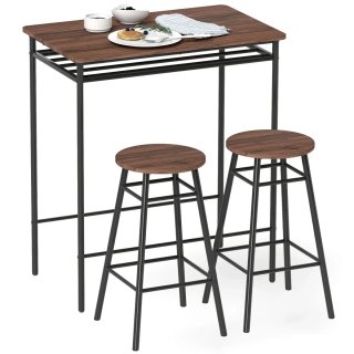 Mesa Alta Cocina + 2 Taburetes Industrial