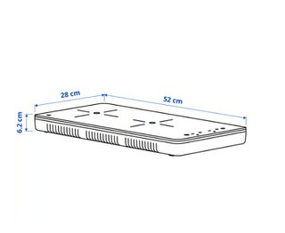 PLACA DE INDUCCIÓN PORTÁTIL IKEA CON ENCHUFE