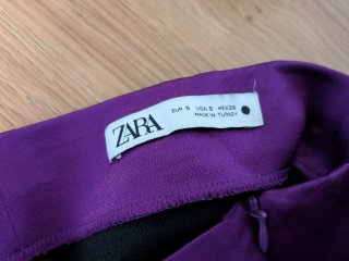 Conjunto Zara Blusa y Falda Morado