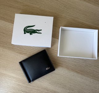 Cartera Lacoste NH4404FG Negra Original