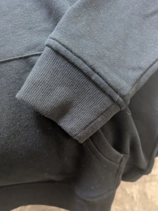 Sudadera Kappa Negra con Logo Mujer.