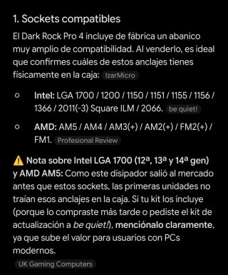 Be Quiet! Dark Rock Pro 4 Disipador CPU