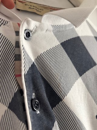 Camiseta Burberry Manga Larga Cuadros