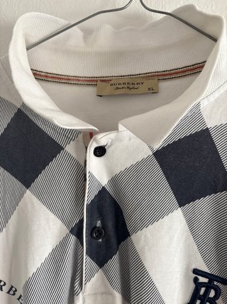 Camiseta Burberry Manga Larga Cuadros