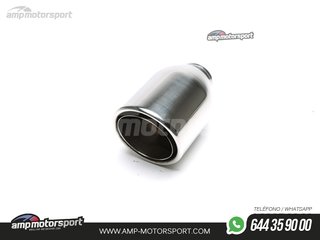 COLA DE ESCAPE REDONDA BORDE DOBLE 114MM