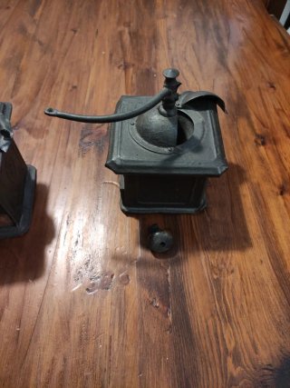 Lote 2 Molinillos Café Antiguos Metal  Vintage