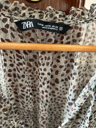Vestido Zara estampado animal print