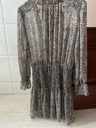 Vestido Zara estampado animal print
