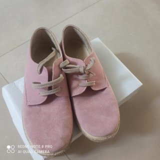 Zapatillas serraje rosa maquillaje talla 35