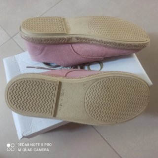 Zapatillas serraje rosa maquillaje talla 35