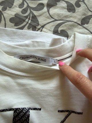 Camiseta Calvin Klein Jeans Blanca Talla L