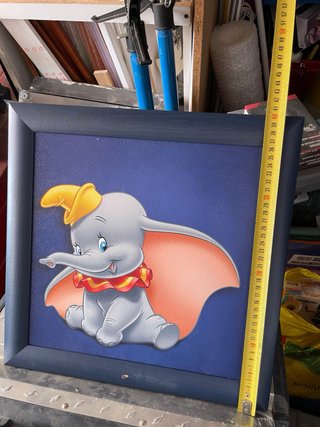 Cuadro Dumbo Disney infantil con marco