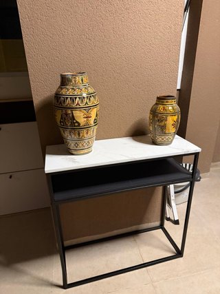 Consola Mármol y Metal