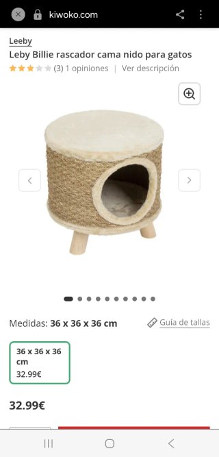Letto nido e gratta per gatti Leby Billie
