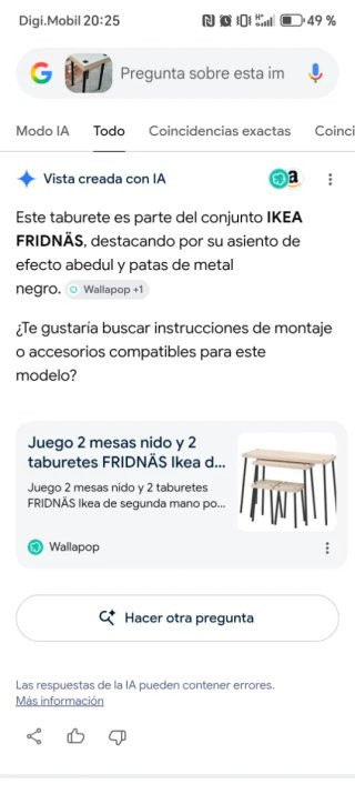 Taburete Banqueta IKEA modelo FRIDNÄS vintage