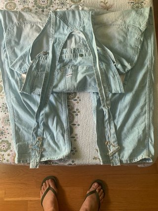 Peto vaquero azul