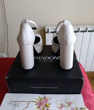 Elegantes Zapatos Tacón Plataforma Piel 39