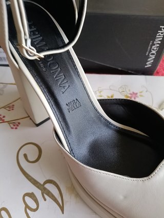 Elegantes Zapatos Tacón Plataforma Piel 39