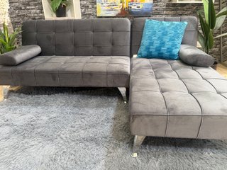 Sofá Cama Chaise Longue Gris