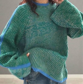 Jersey Oversize Verde y Azul