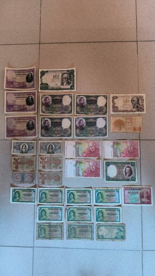 Lote 31 Billetes Pesetas Banco de España