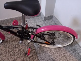 Bicicleta Btwin Original 500 20'' Rosa/Negra