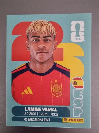 Cromo Lamine Yamal Mundial 2026 Panini.