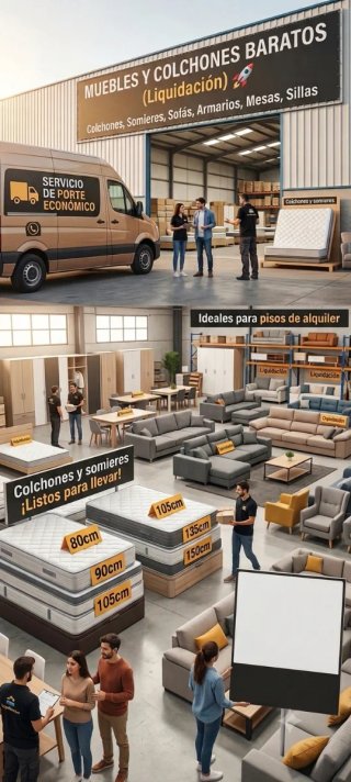 MUEBLES Y COLCHONES BARATOS (LIQUIDACIÓN).
