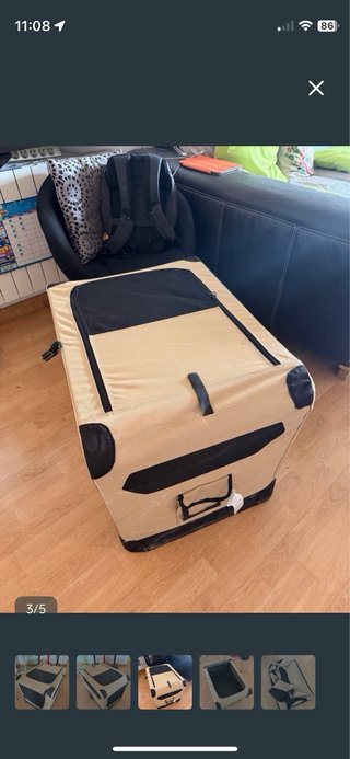 Transportín plegable perro M