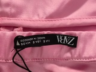 Vestito midi Zara raso rosa