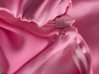 Vestito midi Zara raso rosa